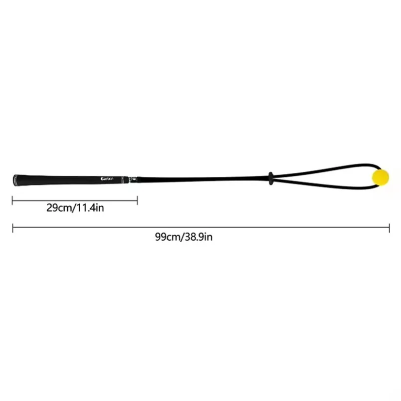 Golf Swing Training Aid Rope Portable Golf Swing Trainer Training Adjustable Handle Golf Posture Movement Correction Indoor