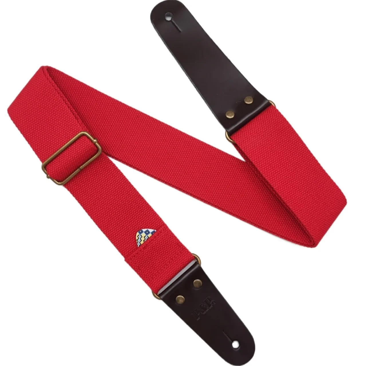 Cotton Guitar Strap Thicken Rivets Electric Guitar Bass Strap Leather Head Accessories
