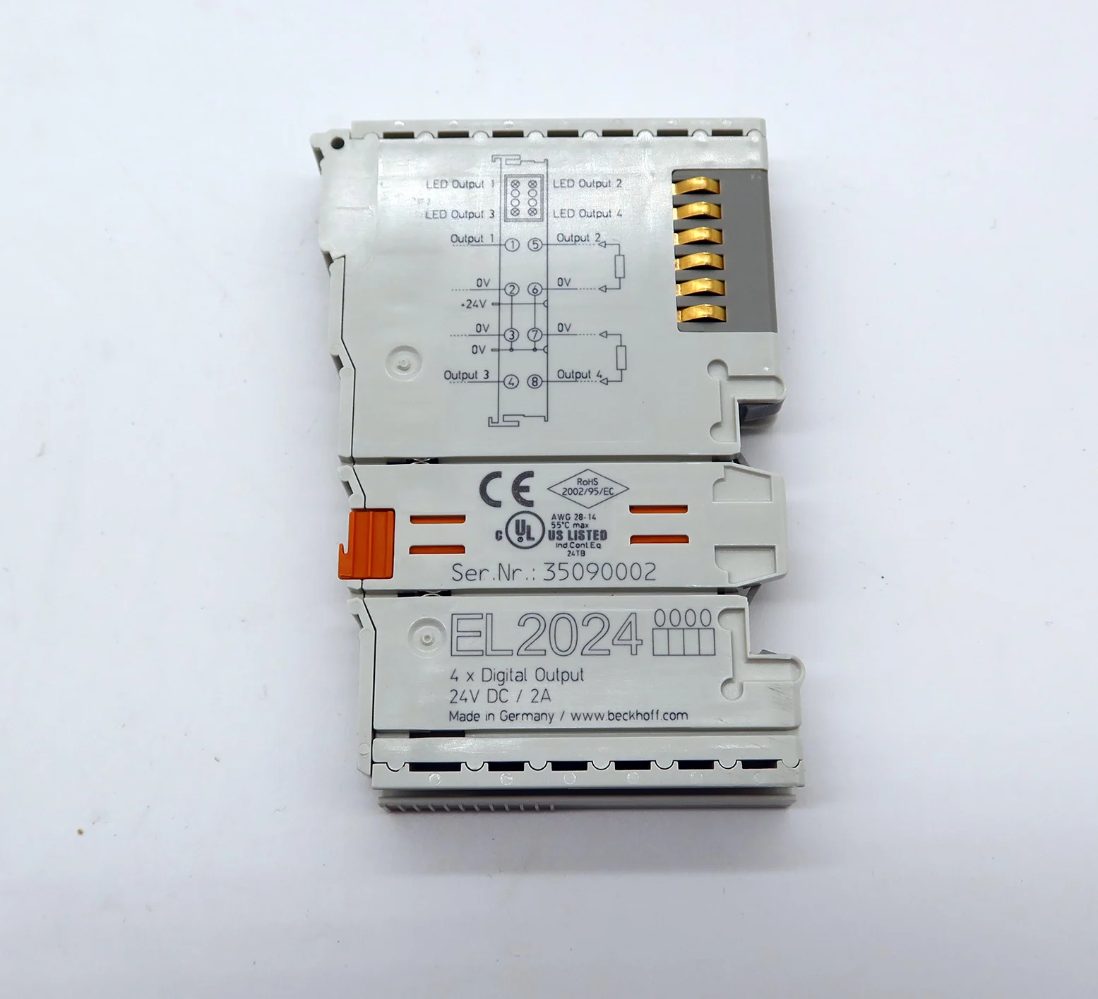 New and Original EL2024 EtherCAT Terminal 4-channel digital output 24 V DC 2 A