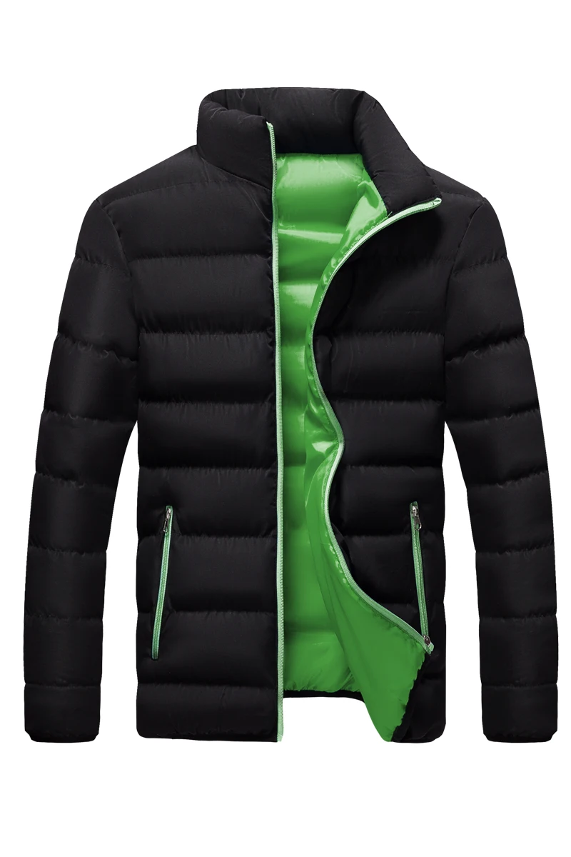 Winter 2025 men's thick cotton jacket, warm and thick, slim fit jacket, men's casual high-quality warm coat