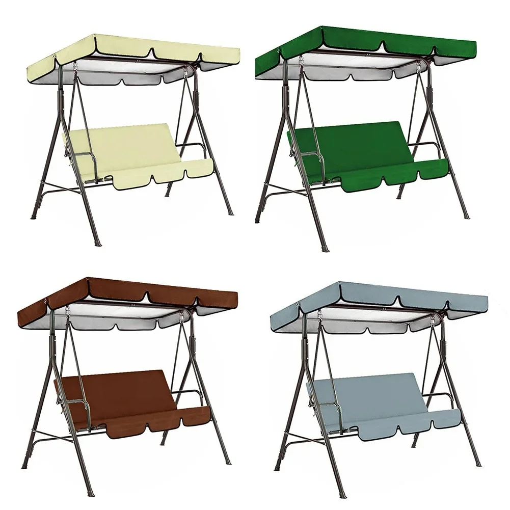 210D/ Waterproof Swing Cover Swing Chair Top Rain Cover Rain-Proof Seat Cover Outdoor Garden Courtyard Swing Chair Dust Cover