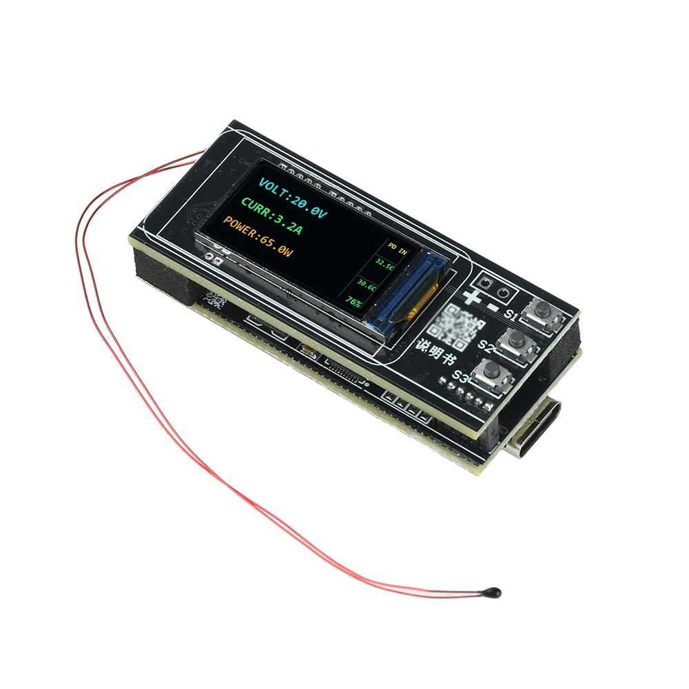 PD140W Fast Charging Module TFT Display 2-6S Lithium Battery Charging Board Power Bank Mainboard Kit IP2366 Buck-Boost Converter