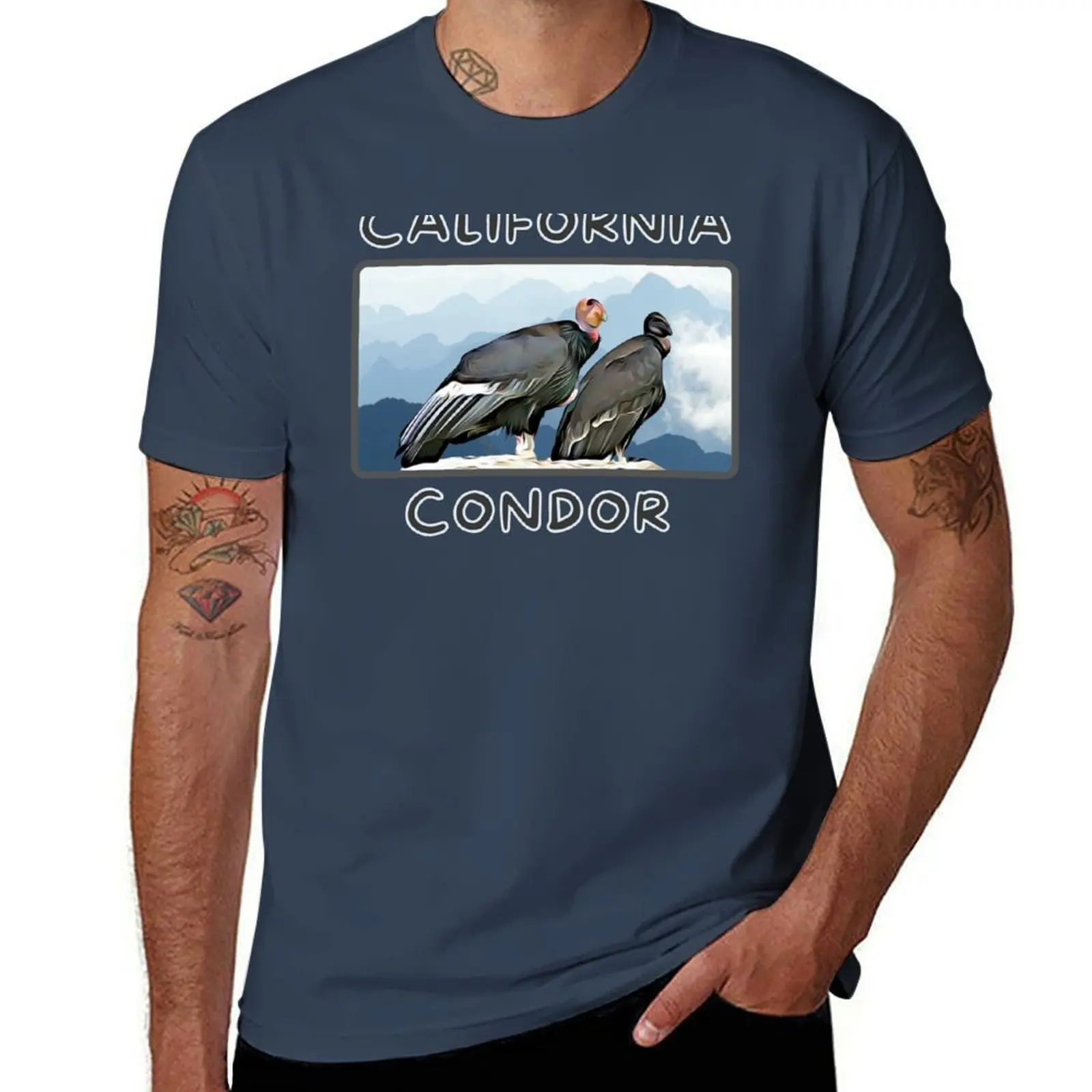 

California Condor Couple T-Shirt essential t shirt t shirts for man cotton funny T-Shirt