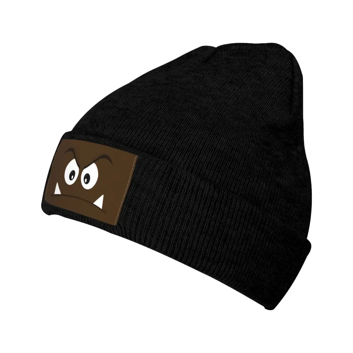 Cartoon Game Goomba Face Beanie Cap Unisex Winter Warm Bonnet Femme Knitting Hats Street Outdoor Skullies Beanies Hats