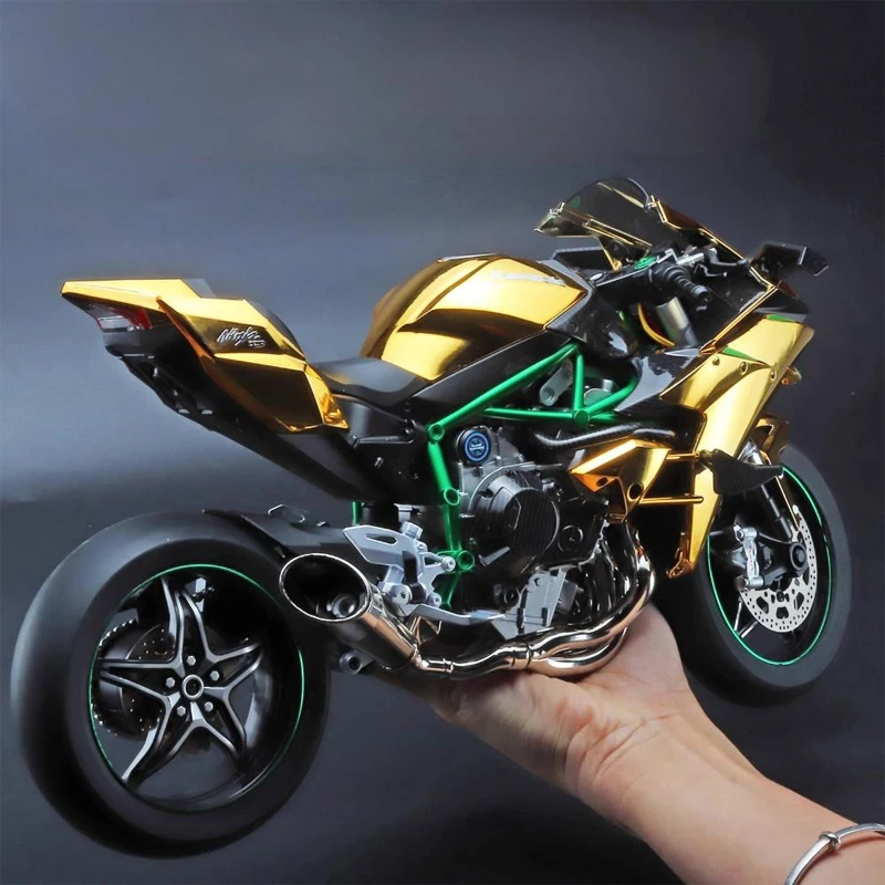 Modellino in Metallo Kawasaki Ninja H2R 1:6 con Suoni e Luci: La Scelta Perfetta per gli Appassionati di Moto da Collezione