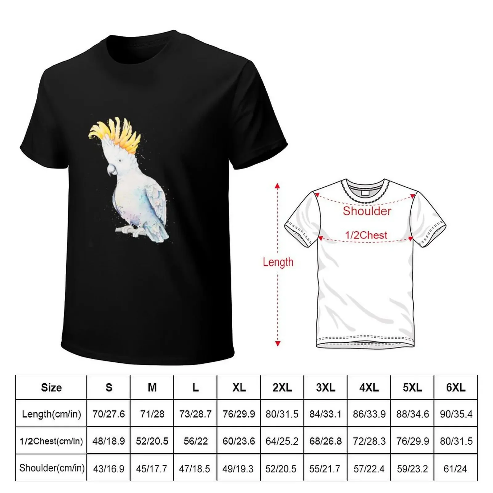 White Sulphur Crested Cockatoo T-Shirt vintage graphic tee new edition tops Men's t shirts