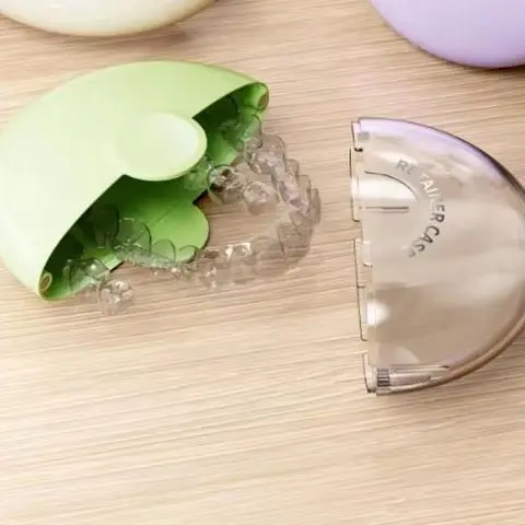 

Mini Magnetic Dental Retainer Case Portable Dustproof Braces Box Sealed Mouthguard Case For Teeth Travel False Denture Box