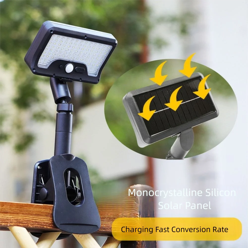 

Dual-use LED beads Solar Sensor Light Waterproof USB Standing Clip Lamp IP65 solar charging Lawn lamp park