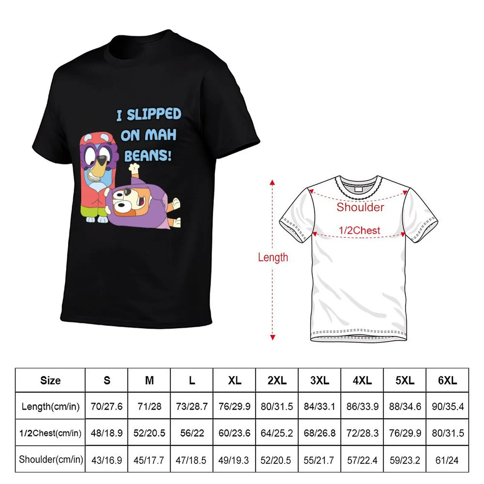 I slipped on my beans Classic T-Shirt man t shirts for men man t shirt cotton high quality t shirts for man graphic tees T-shirt