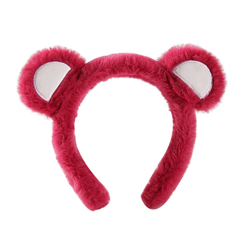 652f Cartoon Headband Bear Ears Forma cabello para cabello.