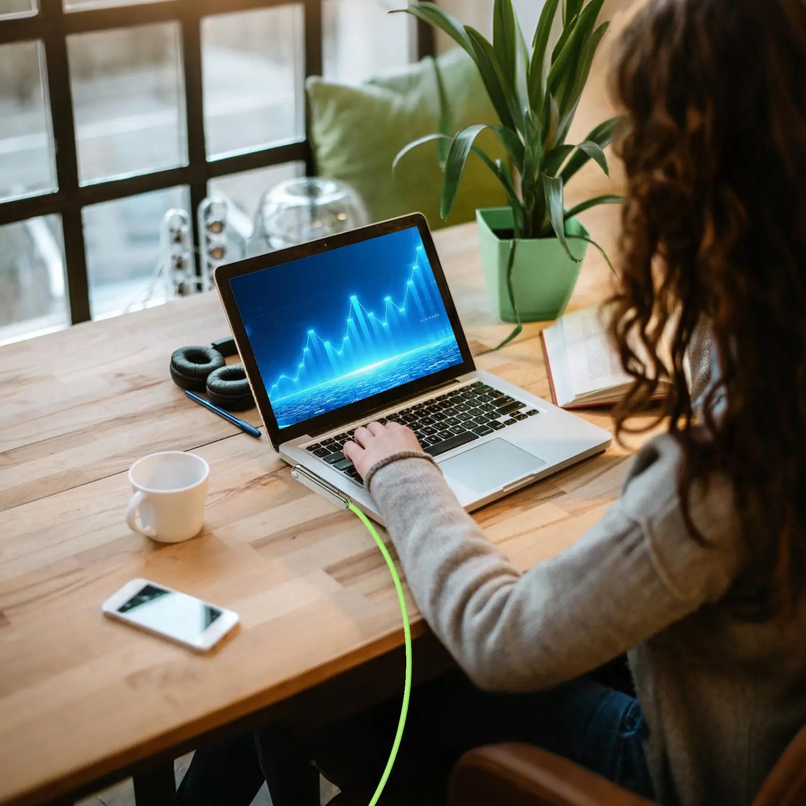 240W Stand Data Cable Double Head Foldable Sideways Fast Charging Cord 2 In 1 Invisible Holder Charger Cable Stand for Outdoor