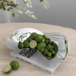 Nordic luxury serving dish, fruit bowl, stainless steel decorative tray for home decoration, living room, dining table 10 Main Luxury Frute Sales - №8