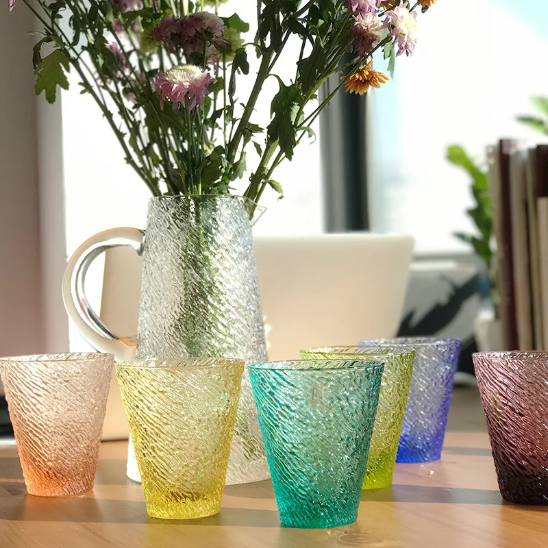 Lead-free crystal cup, colored hot water cup