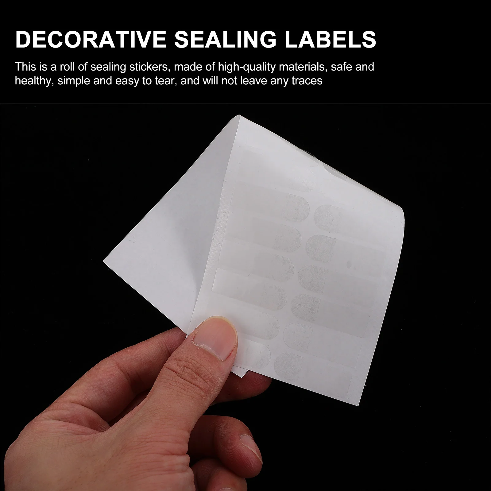 1000 قطعة ملصقات الختم لتعبئة علامات التسمية ذاتية اللصق شفافة ملصقات الختم الزخرفية علبة هدية علامات التعبئة #1