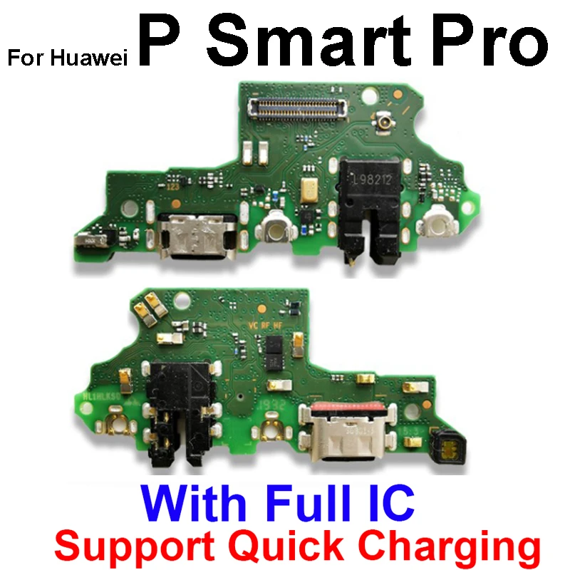 For Huawei P Smart S Z P Smart Pro 2018 2019 2020 2021 USB Charger Board with Microphone USB Charging Dock Board Parts