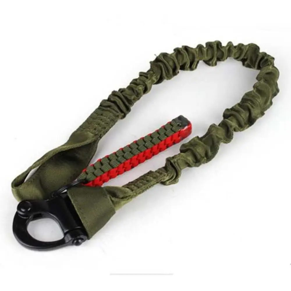 

Quick Release Climbing Protect Sling Bungee Strap Adjustable Safety Lanyard Metal Buckle Drawstring Outdoor Nylon Rope