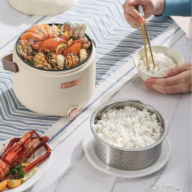 1.7L Low-sugar Rice Cooker Electric Hot Pot Home Rice Soup Separation Rice Cooker Multi-function Non-stick Pot Auto Keep Warm