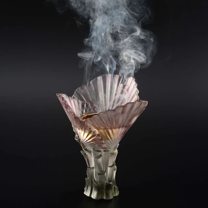 【Best-selling】Popular Female Portable Liuli Crystal Incense Fragrance Oil Burner For Home Decor