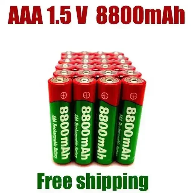 

2024 New 1.5V AAA rechargeable battery 8800mah AAA 1.5V New Alkaline Rechargeable batery for led light toy mp3wait+free shipping