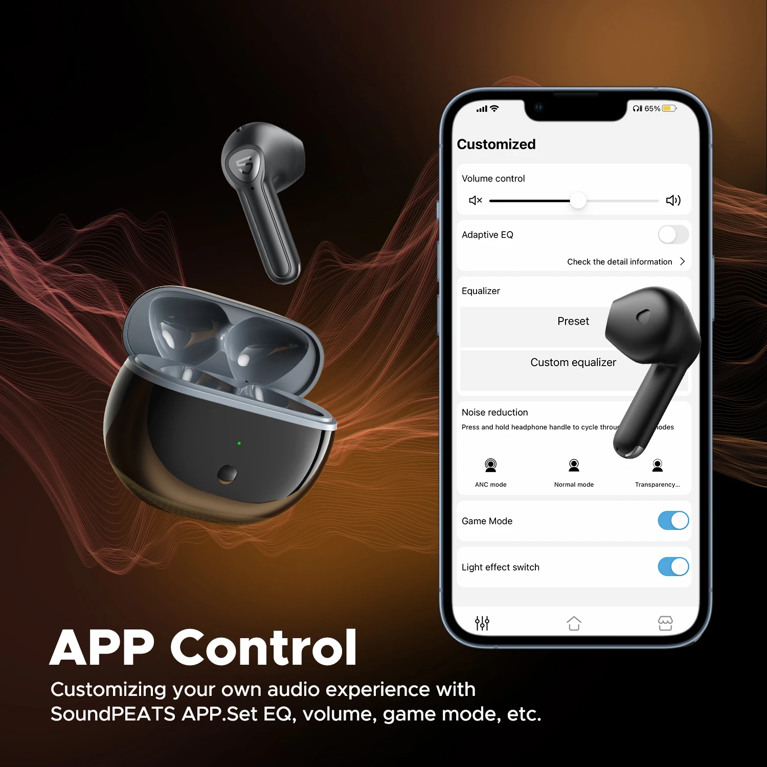 SoundPEATS Air3 Deluxe HS Wireless Earphone Hi-Res Audio Bluetooth Earbuds with LDAC,14.2mm Large Driver, in-Ear Detection