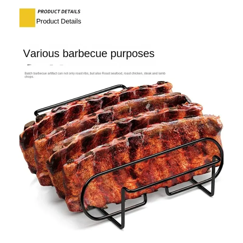 Parrilla de barbacoa antiadherente de primera calidad, rejilla para carne para cocinar al aire libre, costillas para picar cordero, red para hornear barbacoa, a prueba de óxido, fácil de usar