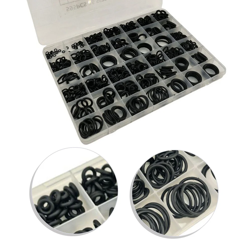 595PCS Rubber Wear Parts Gaskets O-Ring Assortment Kit For Sealing Connections In Car Household Accessories