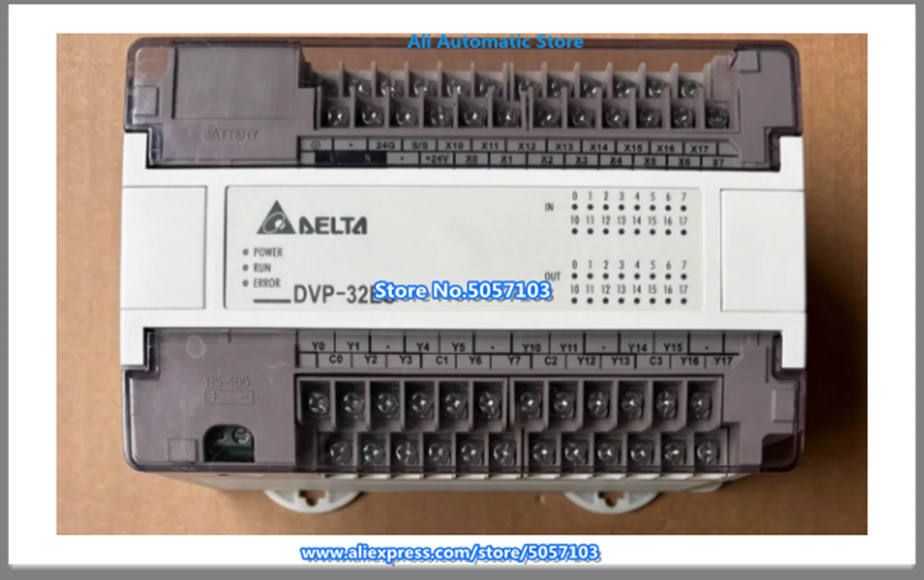 DVP32EC00R2 32-Point Host 16DI 16DO Relay 250VAC 24VDC 2A RS-232RS485 New
