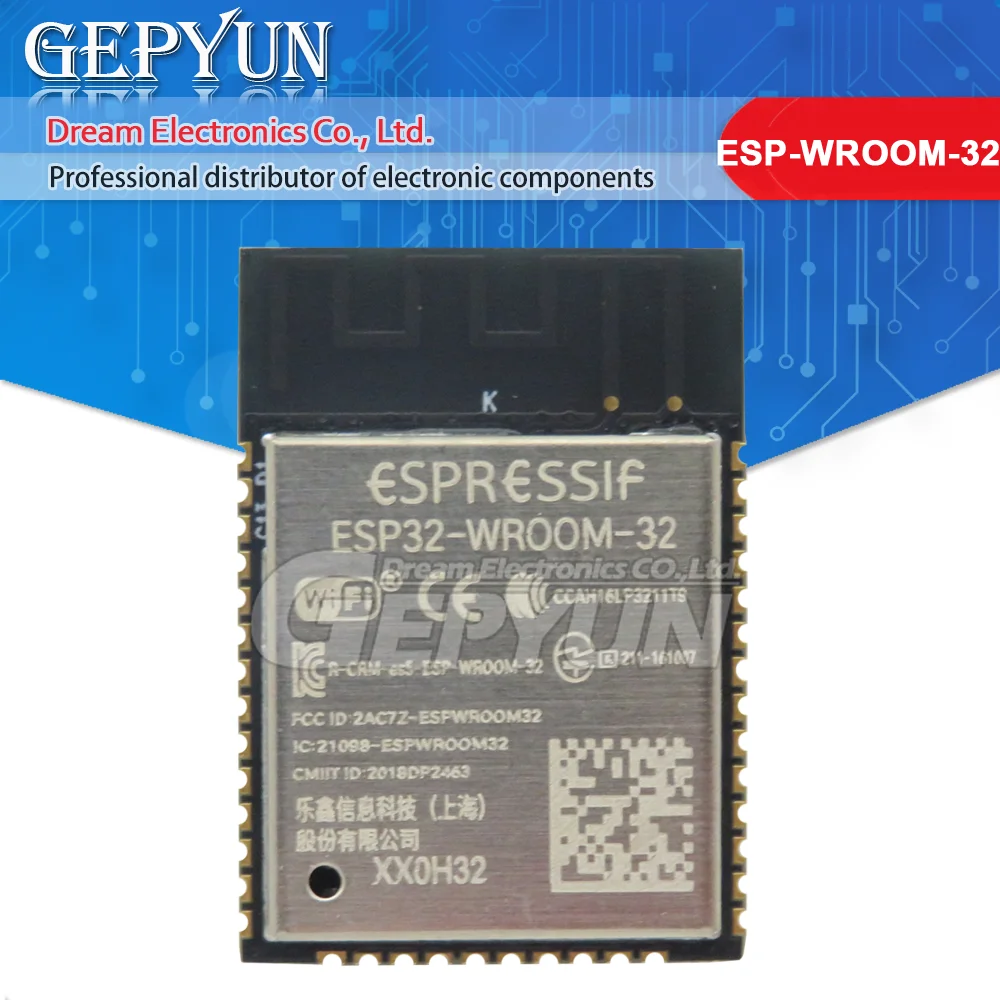 ESP-WROOM-32 ESP-WROOM-32D ESP32 ESP-32 Bluetooth and WIFI Dual Core CPU with Low Power Consumption MCU ESP-32