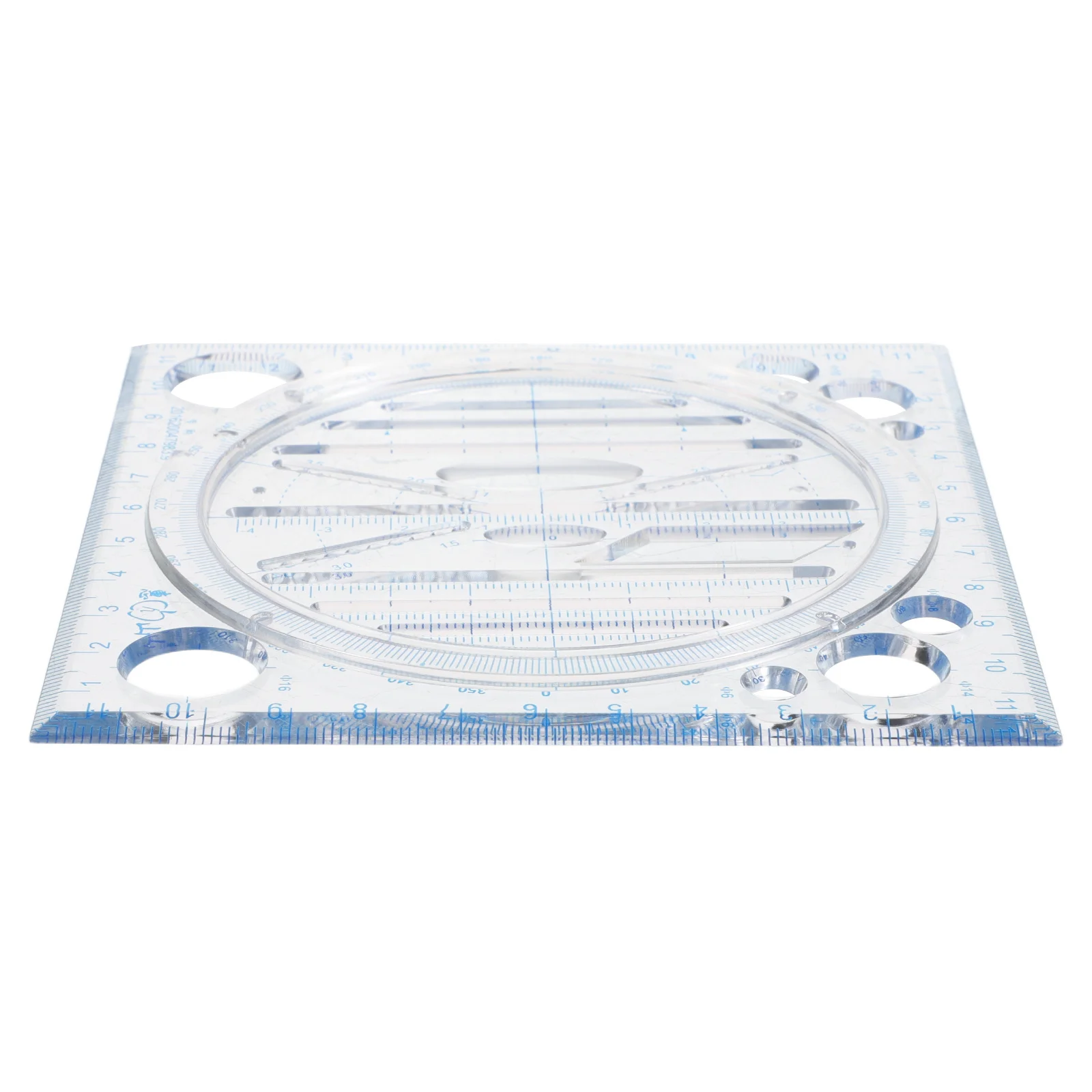 قالب هندسي حاكم استنسل بلاستيكي للدوائر القطع الناقص المضلع أدوات الرسم تصميم فني طالب الصياغة الفنية #1