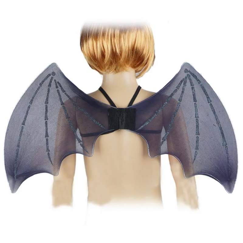 Black  Children  Angel Bat Vampire Devil Wings Dress Up Costume Cosplay Party Decoration  Props  Halloween