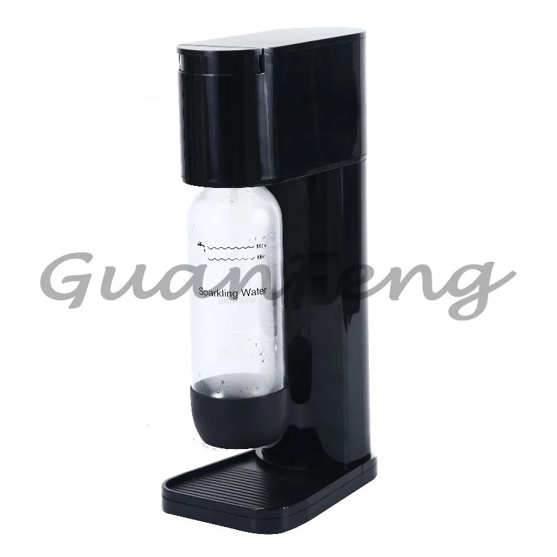 Hot & Cold Desktop Manual Soda Maker, Plastic Housing Home Sparkling Water Machine for CO2 Cylinder