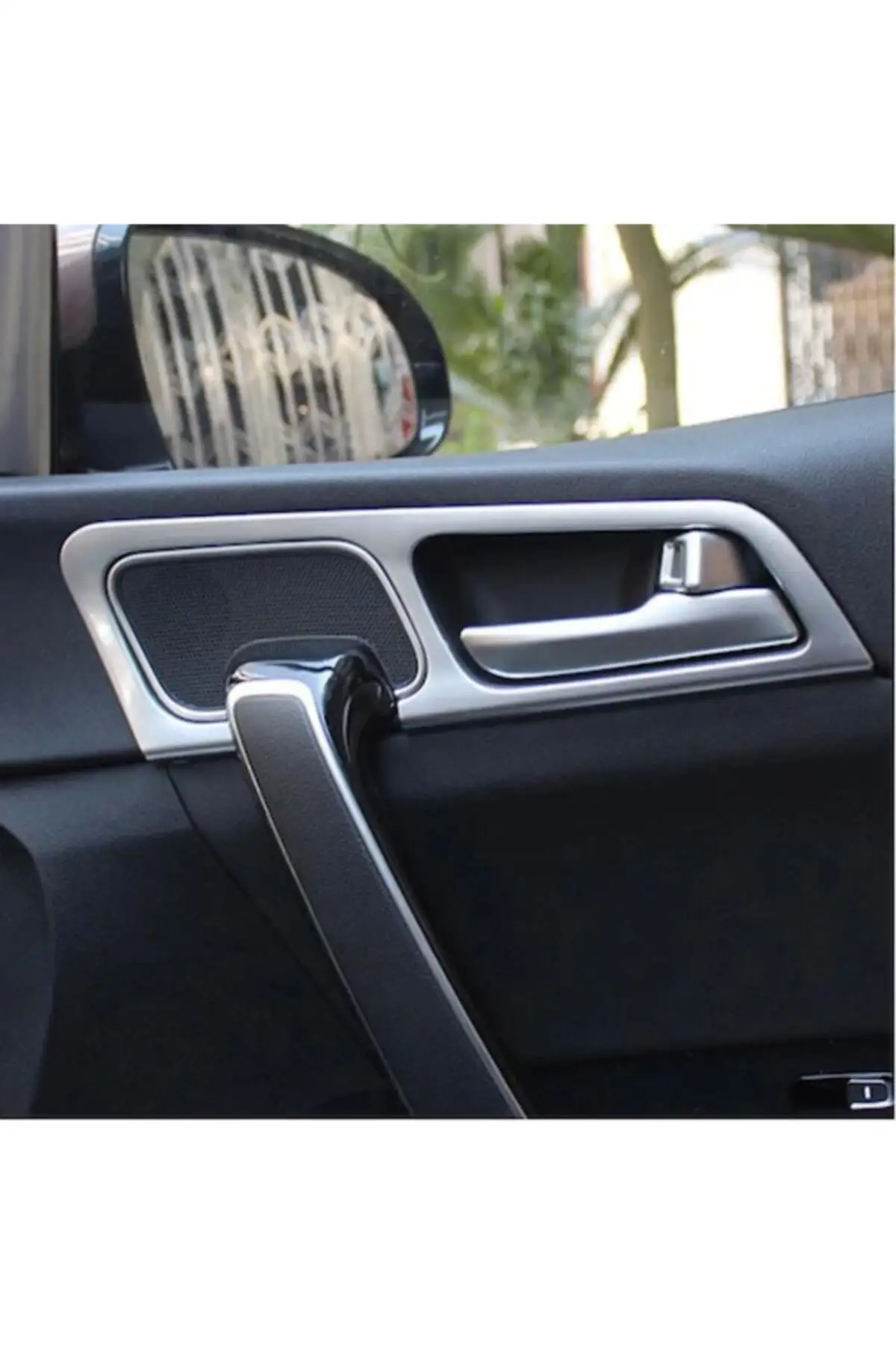 For Kia Sportage Interior Door Handle Trim Silver 2016-2019 Dynamic Brand