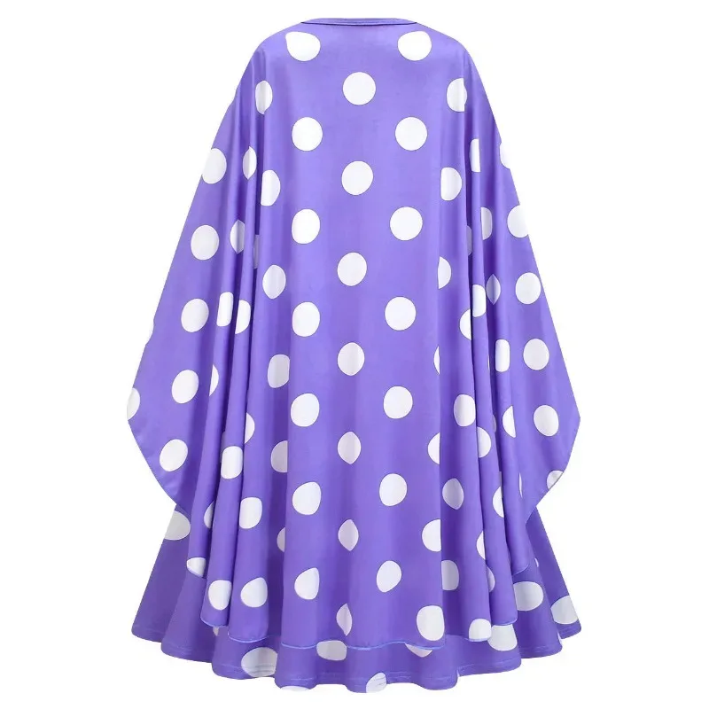 Anime Cosplay Movie Disgust Envy Cosplay Costume Kids Cartoon Flower Princess Dress+cloak+bag +Wig Girls joy Halloween Carn 72th view 5