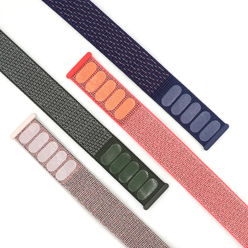 20mm 22mm Nylon Strap For Samsung Galaxy Watch 6 5 4 Active Adjustable Band Amazfit Bip 5 S GTS Watchband Huawei GT 2 3 Bracelet