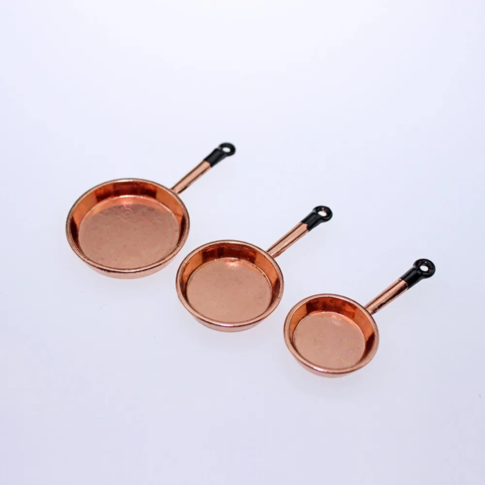 Bollitore 1:12 Mini Set di utensili da cucina Pentole Set da cucina per bambole in lega Mini scala 1:12 Mini kit da cucina per casa delle bambole Puntelli