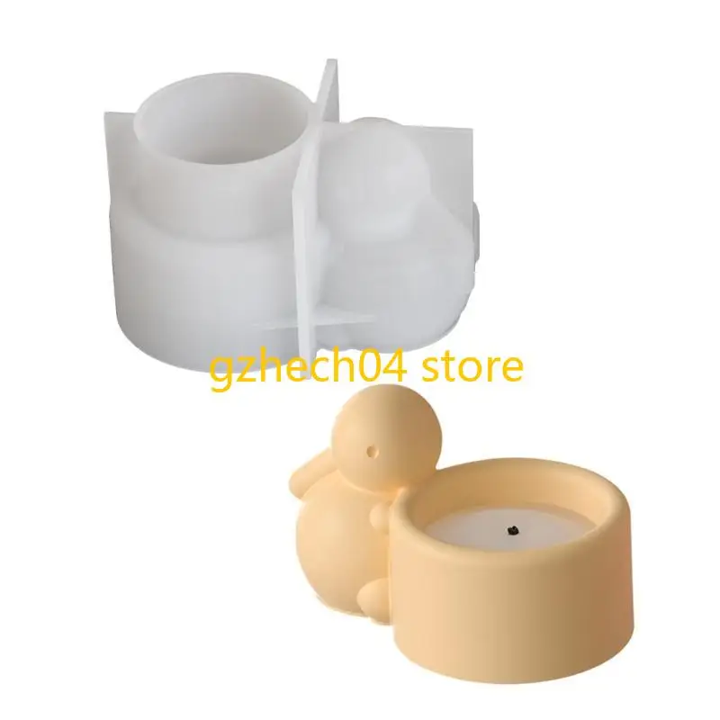 D55D Rabbit Cup Mold Eggs Holder Molds Silicone Texture Perfect for Handmade