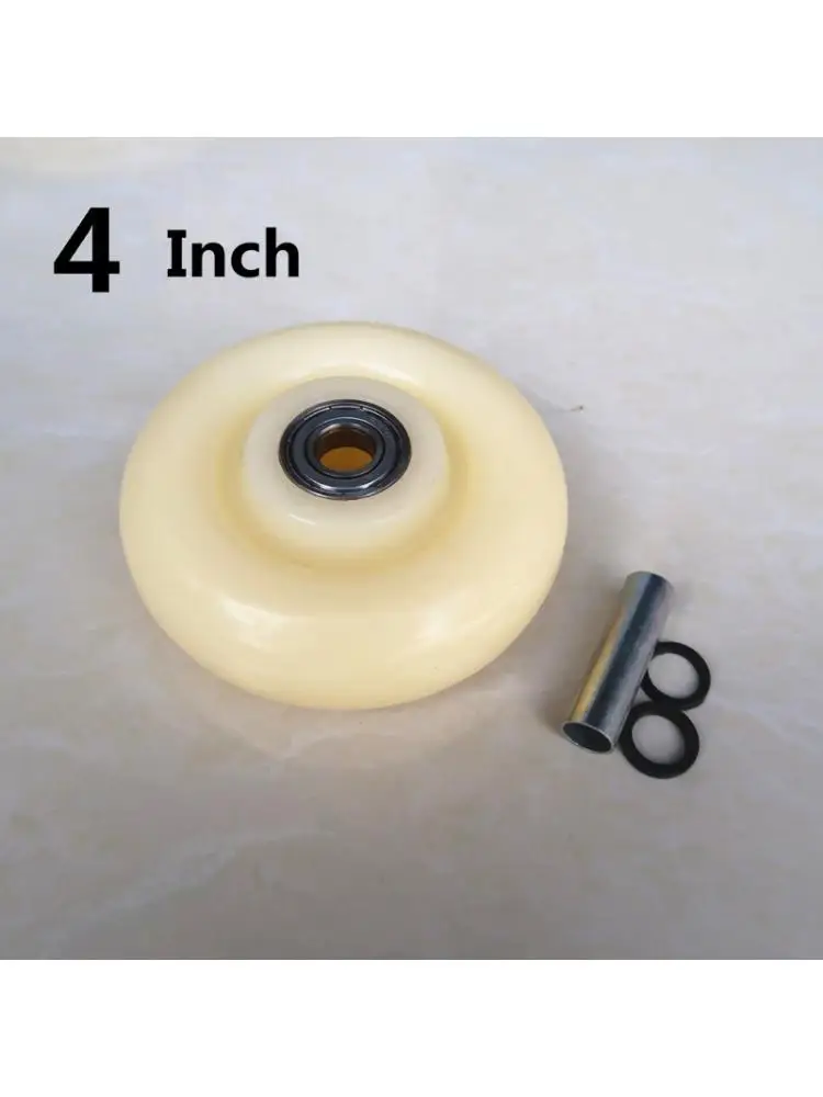 

1 Pc 4 Inch Single Wheel Medium Caster Nylon Thickened New Material Wear Resistant Flat Driver Push