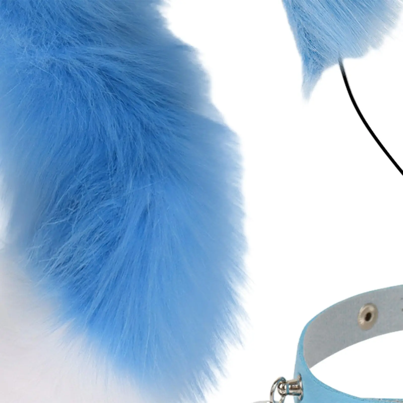 Kattenoren en staartset Cosplay Kinderen Volwassenen Decoratie Haarhoepel Kat Lange staart voor