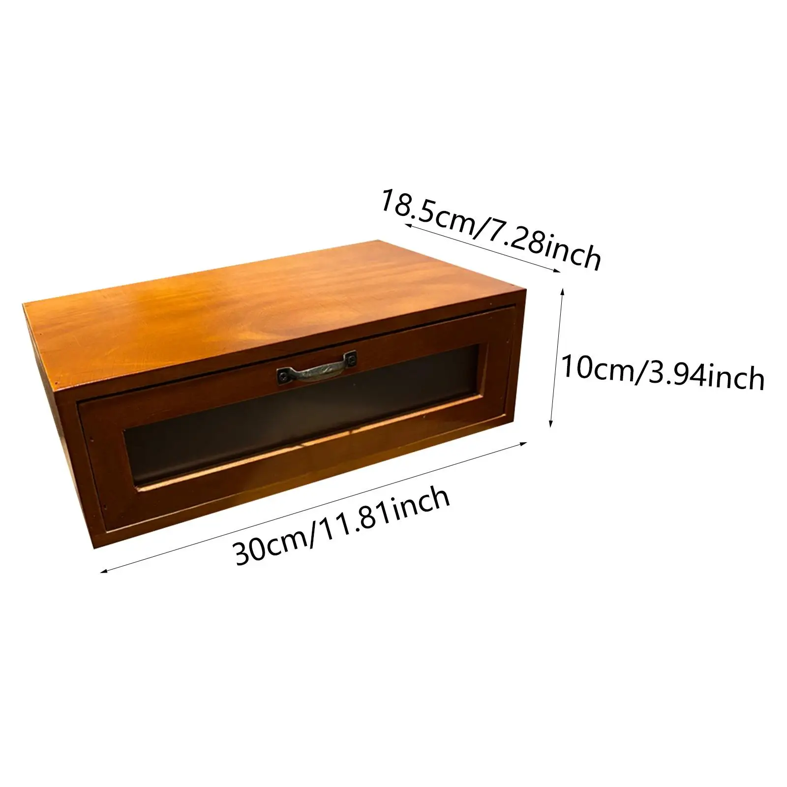 Retro Desk Storage Box Tabletop Cabinet Multifunctional Office Supplies Countertop Desk Organizer Desktop Monitor Riser Stand