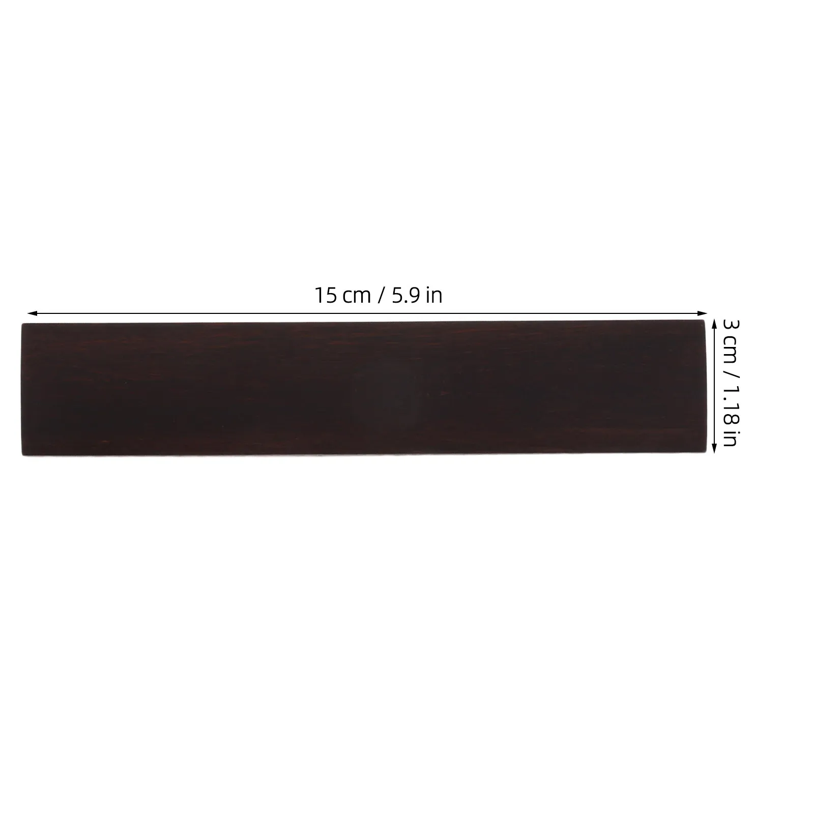 1Pair Paper Weight Paperweight Ruler For Art Student Wood Flat Rustic Rosewood Painting Writing Practice