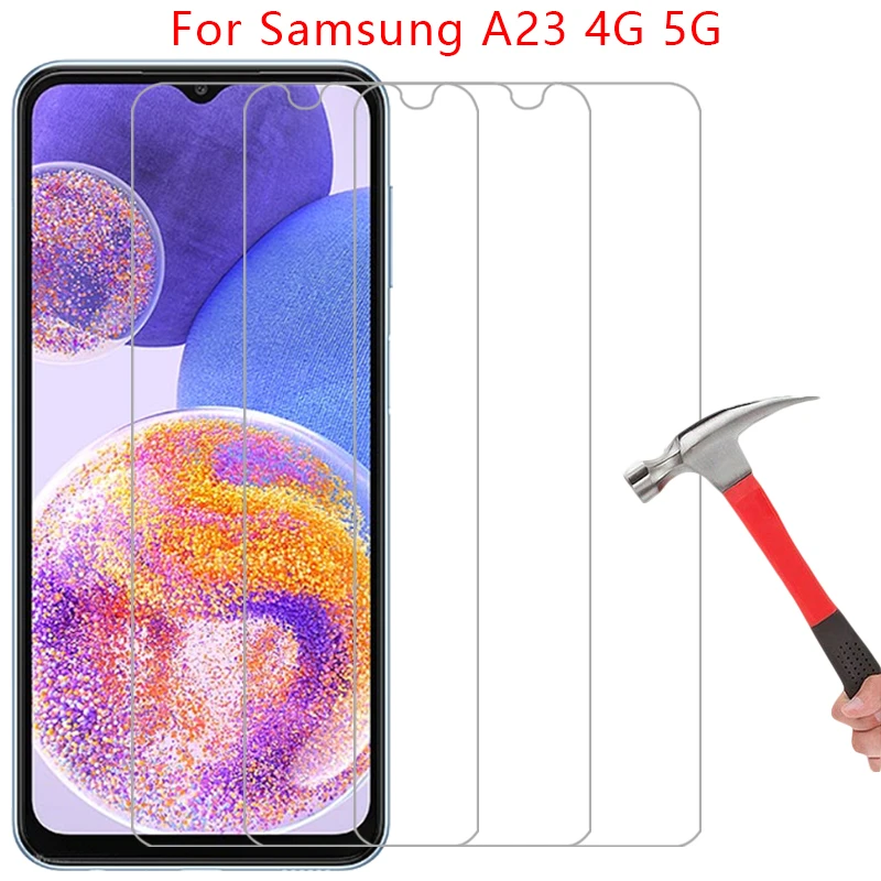 Закаленное стекло для samsung galaxy a23 4g 5g, чехол для телефона на samsunga23 galaxya23 a 23 23a, задняя крышка 360 galxy glaxy galax a23case