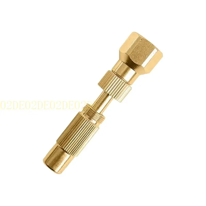 

02DE Brass Air Inflator Adapter, 1/4NPT Tire Inflator Connector for Auto Air Compressors/Pump, Air Hoses Air Chuck