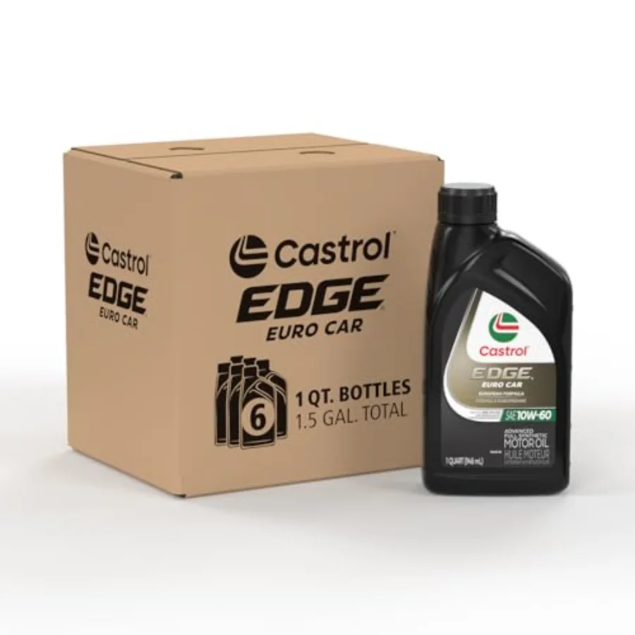 

EDGE Euro 10W-60 Advanced Full Synthetic Motor Oil 1 Quart Pack of 6