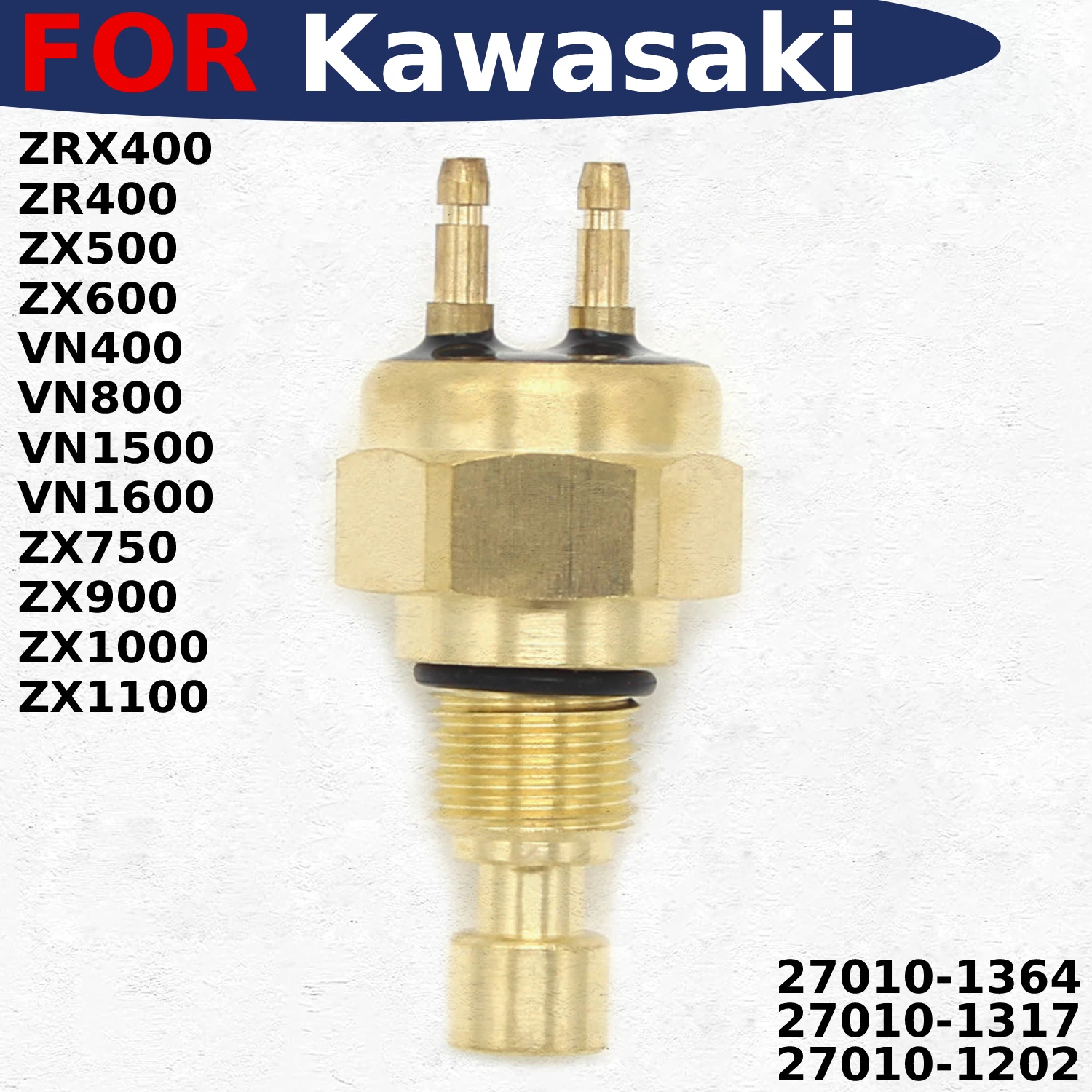 

Motorcycle Coolant Water Temperature Sensor Radiator Fan Switch For Kawasaki VN800 Vulcan 800 VN1500 VN1500 Classic Tourer