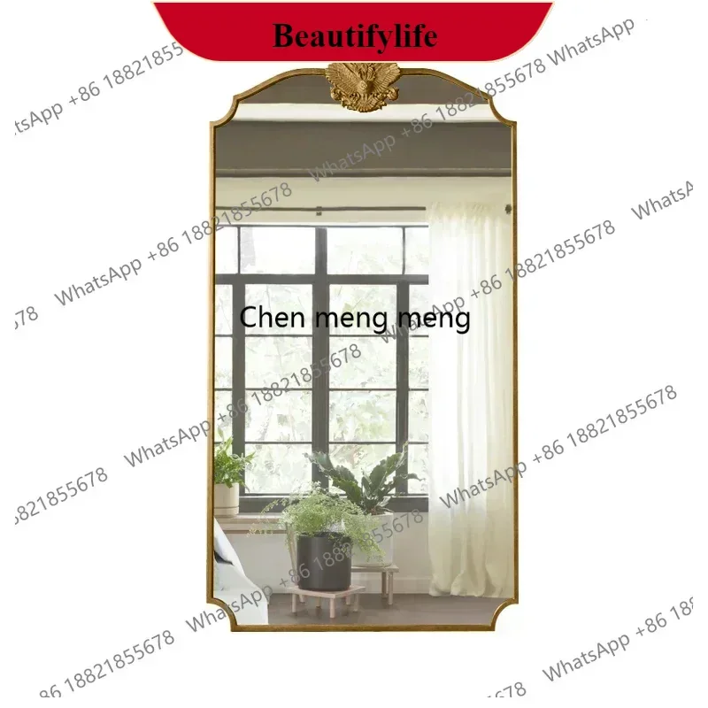 

M138Aesthetic style full-length mirror and American style large mirror made of old-fashioned French style wall mounted vanity m