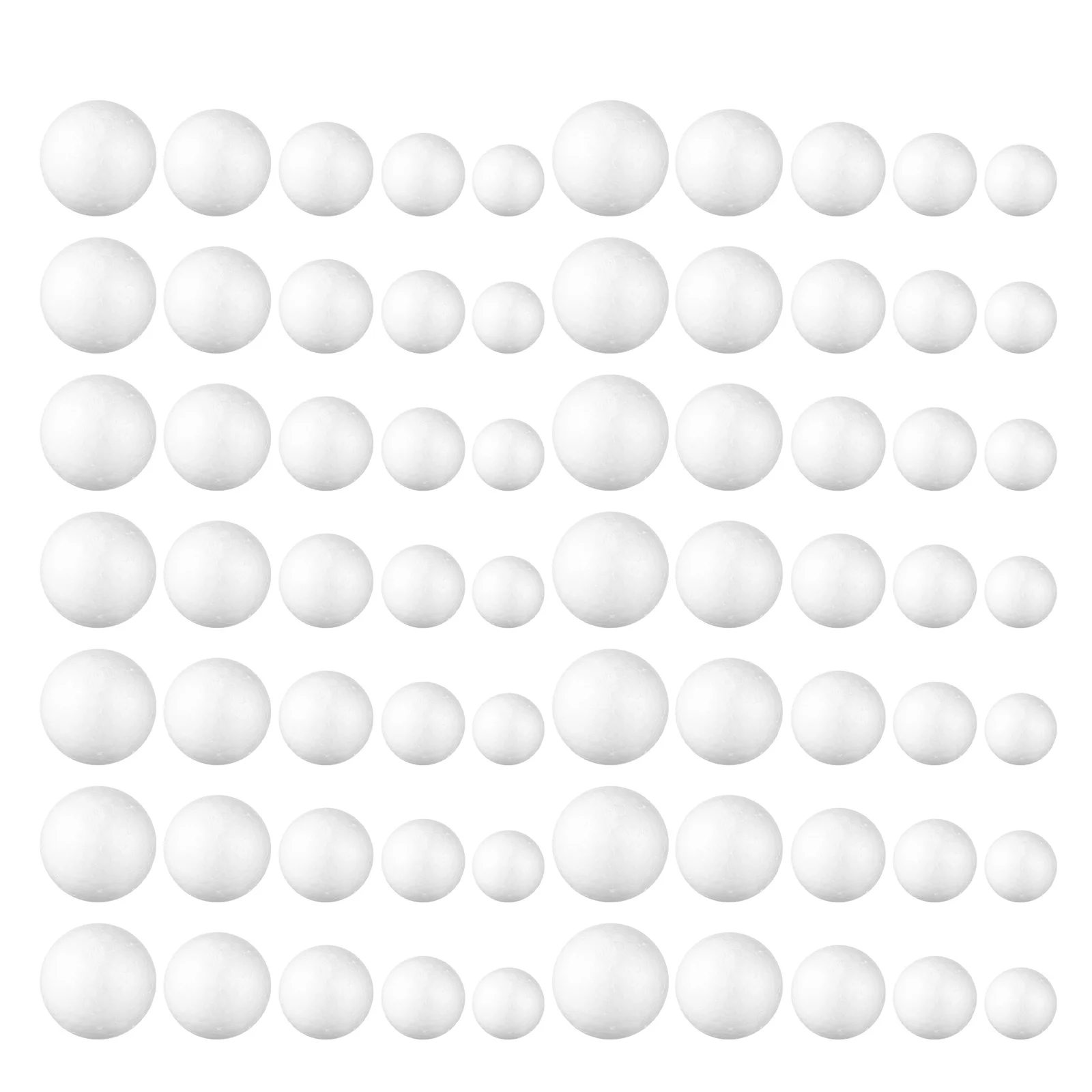 

100Pcs Craft Foam Polystyrene Balls White Small Smooth Spheres DIY Ornament Balls Party Supplies School Projects Decoration
