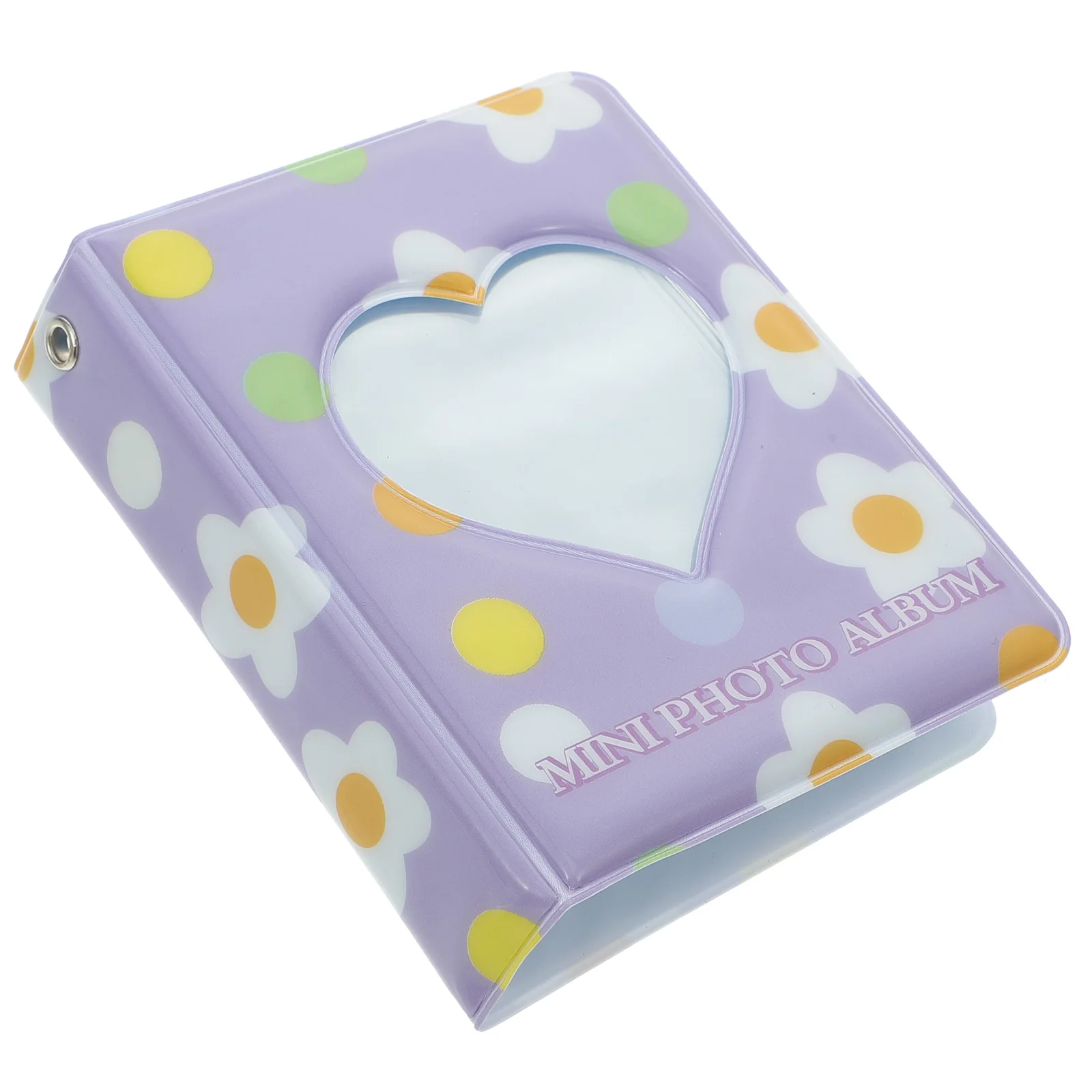 

Mini Album PVC Heart Hollow Photo Album Pattern Small Book Wedding Scrapbook for Photos