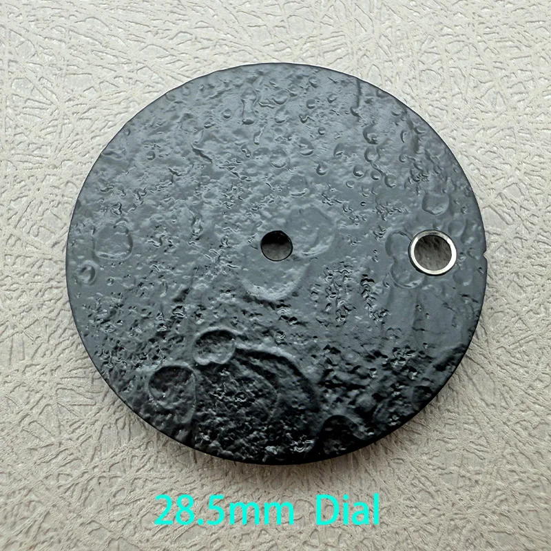 Customized 28.5mm NH35 dial, moon surface original design, DIY pattern, space dial modification mechanical watch Mod accessory