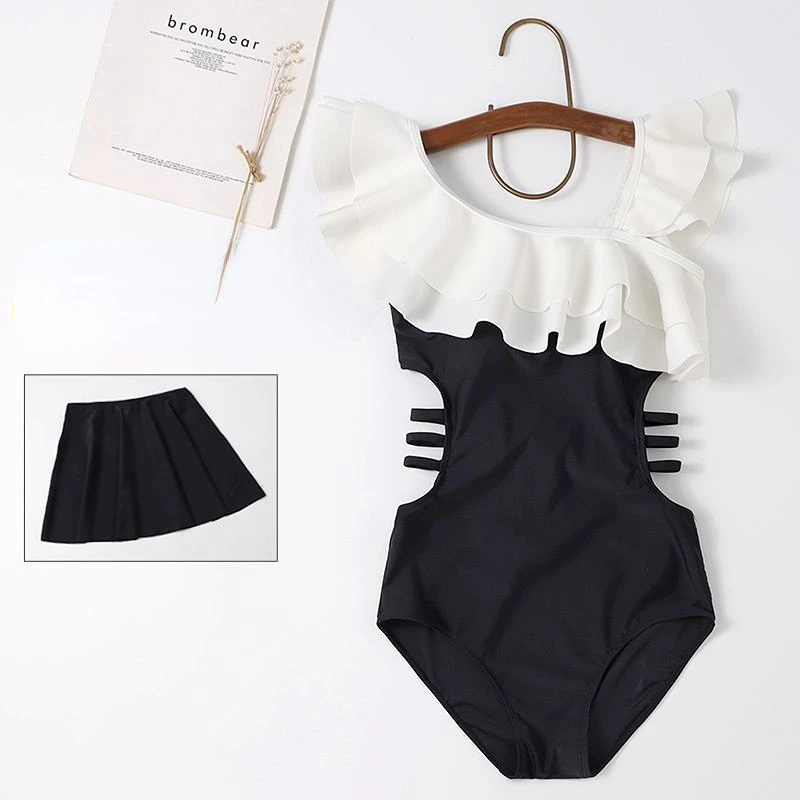 Bikini Sets Women Simple Fashion Backless Sexy Sleeveless Casual Vacation Summer Bathing College Girls Korean Style Swimsuit New