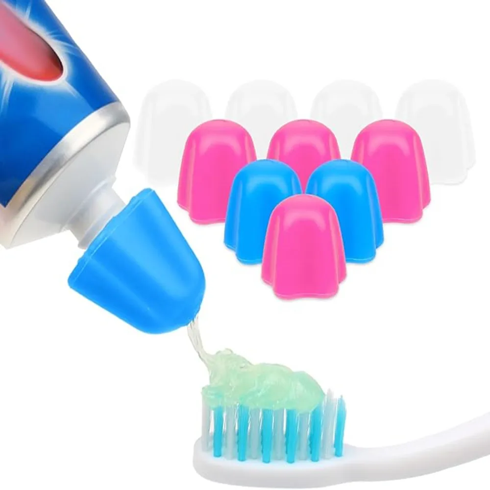 

Toothpaste Dispenser Cap Multipurpose Silicone Reusable Self-sealing Flower Shape Pump Tooth Squeezer Paste Bathroom Accessories